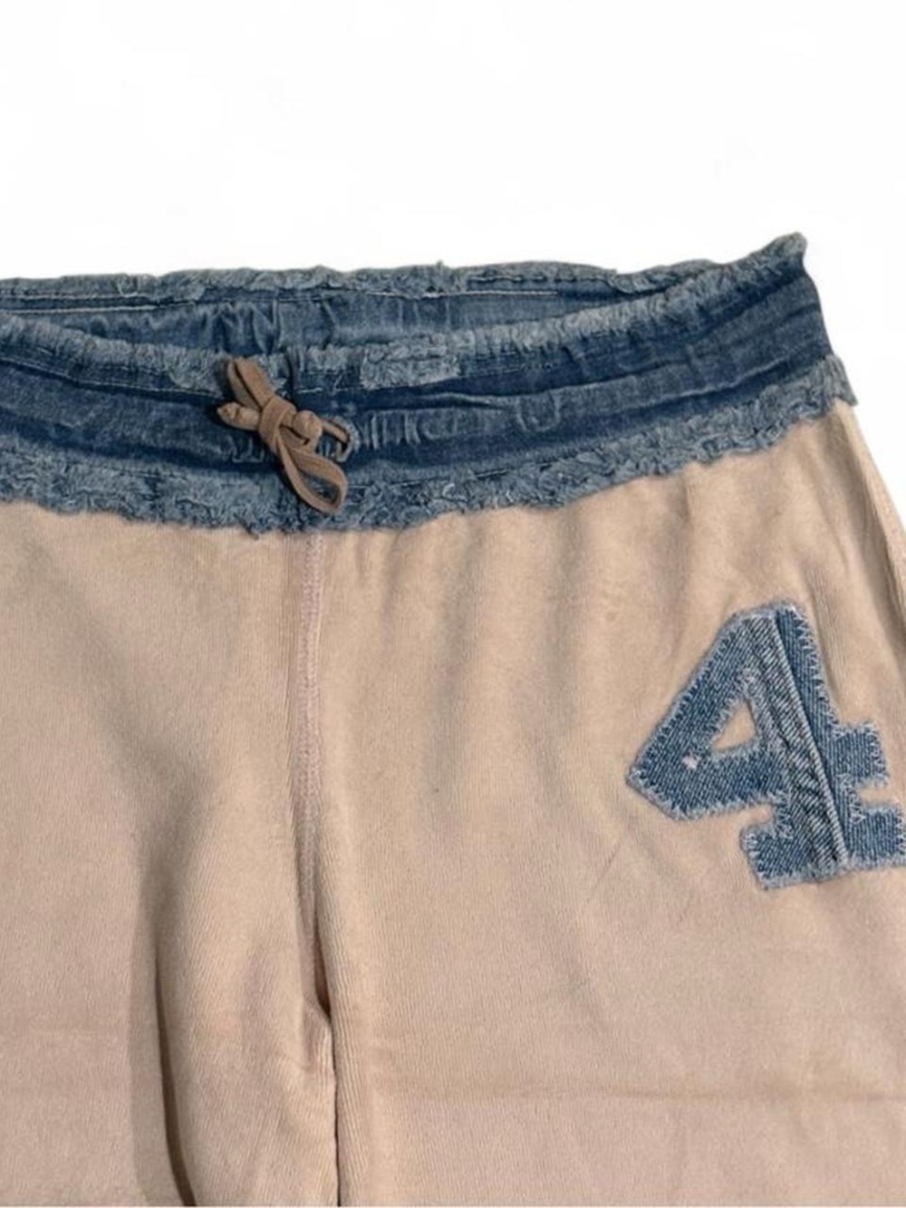Y2K vintage Riley velour and denim sweatpants